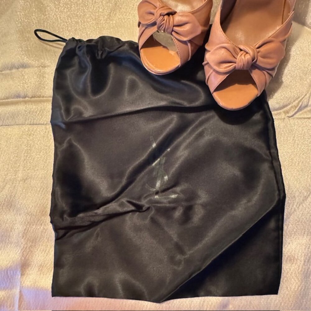 Yves Saint Laurent Palais B Light Clay Platform Heel - Size 38 -LIKE NEW - Picture 11 of 16